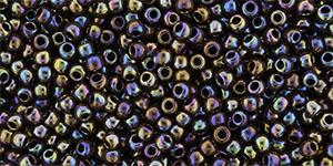 TOHO Round 11/0 Tube 2.5" : Opaque-Rainbow Oxblood