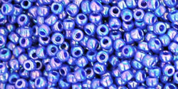 TOHO Round 11/0 Tube 5.5" : Opaque-Rainbow Navy Blue