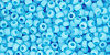 TOHO Round 11/0 Tube 2.5" : Opaque-Frosted Blue Turquoise