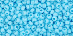 TOHO Round 11/0 Tube 2.5" : Opaque Blue Turquoise