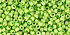 TOHO Round 11/0 Tube 5.5" : Opaque Sour Apple