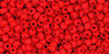 TOHO Round 11/0 Tube 5.5" : Opaque-Frosted Cherry