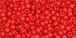 TOHO Round 11/0 Tube 5.5" : Opaque Cherry