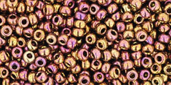 TOHO Round 11/0 Tube 5.5" : Higher-Metallic Gypsy Gold