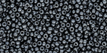 TOHO Round 11/0 Tube 2.5" : Galvanized Dark Hematite