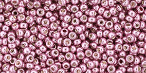 TOHO Round 11/0 Tube 5.5" : Galvanized Pink Lilac