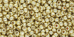 TOHO Round 11/0 Tube 2.5" : Galvanized Yellow Gold