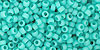 TOHO Round 11/0 Tube 2.5" : Opaque-Frosted Turquoise