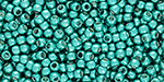 TOHO Round 11/0 Tube 2.5" : Galvanized Metallic Teal Blue