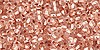 TOHO Round 11/0 Tube 5.5" : Copper-Lined Crystal
