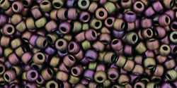 TOHO Round 11/0 Tube 2.5" : Frosted Metallic Iris - Purple