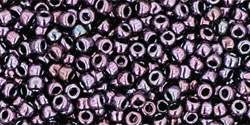 TOHO Round 11/0 Tube 2.5" : Metallic Amethyst Gun Metal