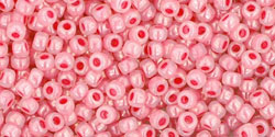 TOHO Round 11/0 Tube 5.5" : Ceylon Impatiens Pink