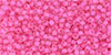 TOHO Round 11/0 Tube 5.5" : Inside-Color Crystal/Carnation-Lined