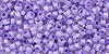TOHO Round 11/0 : Inside-Color Crystal/Purple-Lined