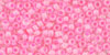 TOHO Round 11/0 Tube 2.5" : Inside-Color Crystal/Ballerina Pink-Lined