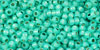 TOHO Round 11/0 Tube 2.5" : PermaFinish - Silver-Lined Milky Teal