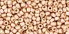 TOHO Round 11/0 Tube 2.5" : PermaFinish - Matte Galvanized Peach Coral
