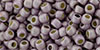 TOHO Round 11/0 Tube 2.5" : PermaFinish - Matte Galvanized Lilac