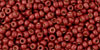 TOHO Round 11/0 Tube 2.5" : PermaFinish - Matte Galvanized Brick Red