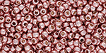 TOHO Round 11/0 Tube 2.5" : PermaFinish - Metallic Rose Pink