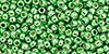 TOHO Round 11/0 Tube 2.5" : Permafinish - Galvanized Green Apple