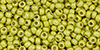 TOHO Round 11/0 Tube 2.5" : Permafinish - Matte Galvanized Lemon Gold