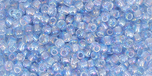 TOHO Round 11/0 Tube 2.5" : RE-Glass - Rainbow Blue