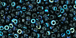 TOHO Round 11/0 : HYBRID Marbled Hematite AB