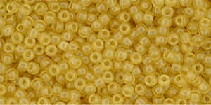 TOHO Round 11/0 Tube 2.5" : HYBRID Sueded Gold Topaz