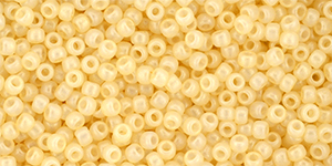 TOHO Round 11/0 Tube 2.5" : HYBRID Sueded Gold Opaque Lt. Beige