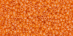 TOHO Round 15/0 : Opaque Lustered-Tangerine
