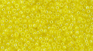 TOHO Round 15/0 : Transparent-Rainbow Lemon