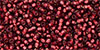 TOHO Round 15/0 Tube 2.5" : Silver-Lined Milky Pomegranate