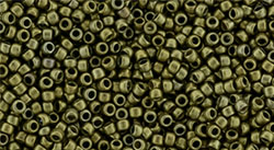 TOHO Round 15/0 Tube 2.5" : Bronze Antique Gold