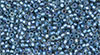 TOHO Round 15/0 : Inside-Color Rainbow Crystal/Lt Capri-Lined