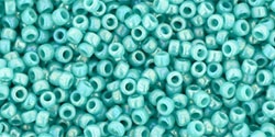 TOHO Round 15/0 Tube 2.5" : Opaque-Rainbow Turquoise