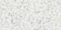 TOHO Round 15/0 Tube 2.5" : Opaque White