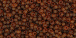 TOHO Round 15/0 : Transparent-Frosted Smoky Topaz