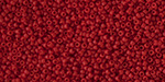 TOHO Round 15/0 Tube 2.5" : Opaque-Frosted Cherry