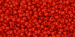 TOHO Round 15/0 Tube 2.5" : Opaque Pepper Red