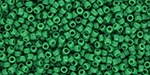 TOHO Round 15/0 Tube 2.5" : Opaque Shamrock
