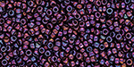 TOHO Round 15/0 : Higher-Metallic Frosted Mardi Gras