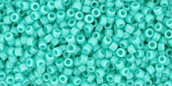 TOHO Round 15/0 Tube 2.5" : Opaque Turquoise