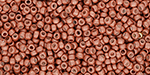 TOHO Round 15/0 : Galvanized Matte Saffron