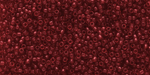 TOHO Round 15/0 Tube 2.5" : Transparent Garnet