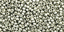 TOHO Round 15/0 Tube 2.5" : Metallic Silver