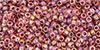 TOHO Round 15/0 : Inside-Color Rainbow Crystal/Sandstone-Lined