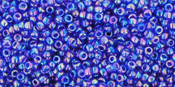 TOHO Round 15/0 : Transparent-Rainbow Cobalt