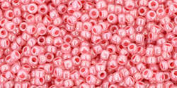 TOHO Round 15/0 Tube 2.5" : Ceylon Impatiens Pink